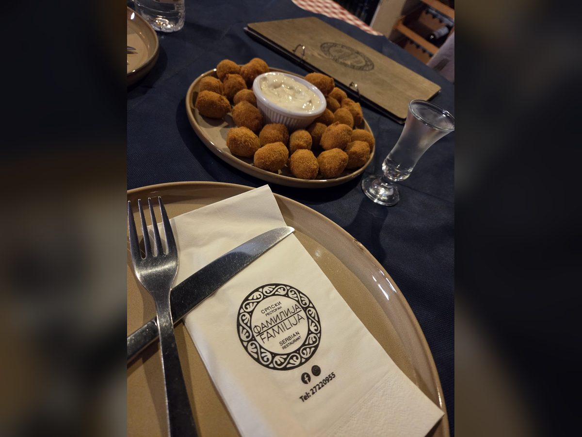 Generous portions at Familija